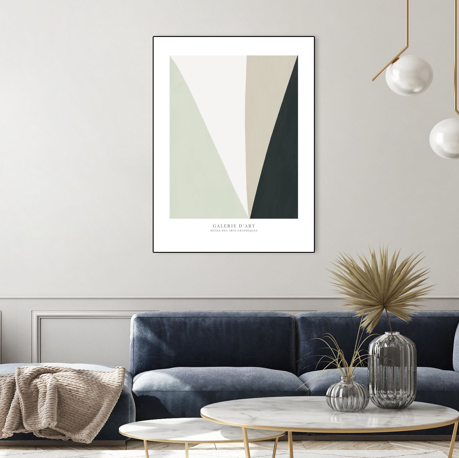 Art Graphique II by M studio on GIANT ART - beige scandinavian