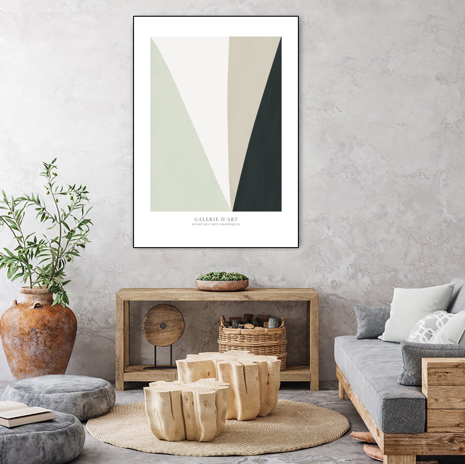 Art Graphique II by M studio on GIANT ART - beige scandinavian