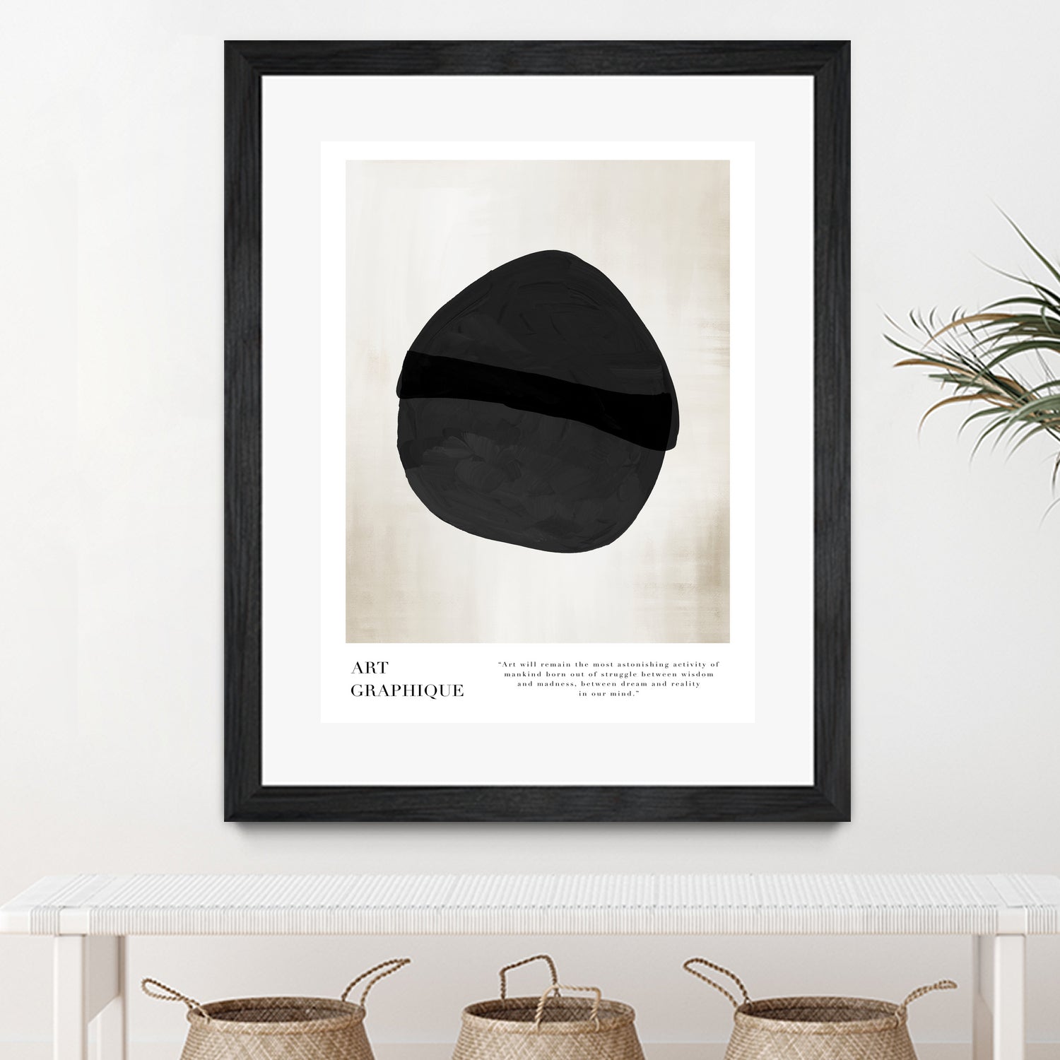 Art Graphique by M Studio on GIANT ART - beige minimalist