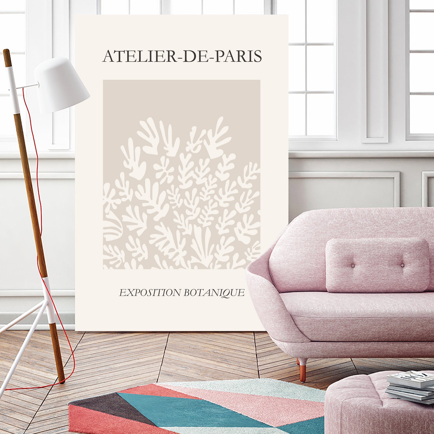 Le pouvoir des fleurs IV by M Studio on GIANT ART - beige