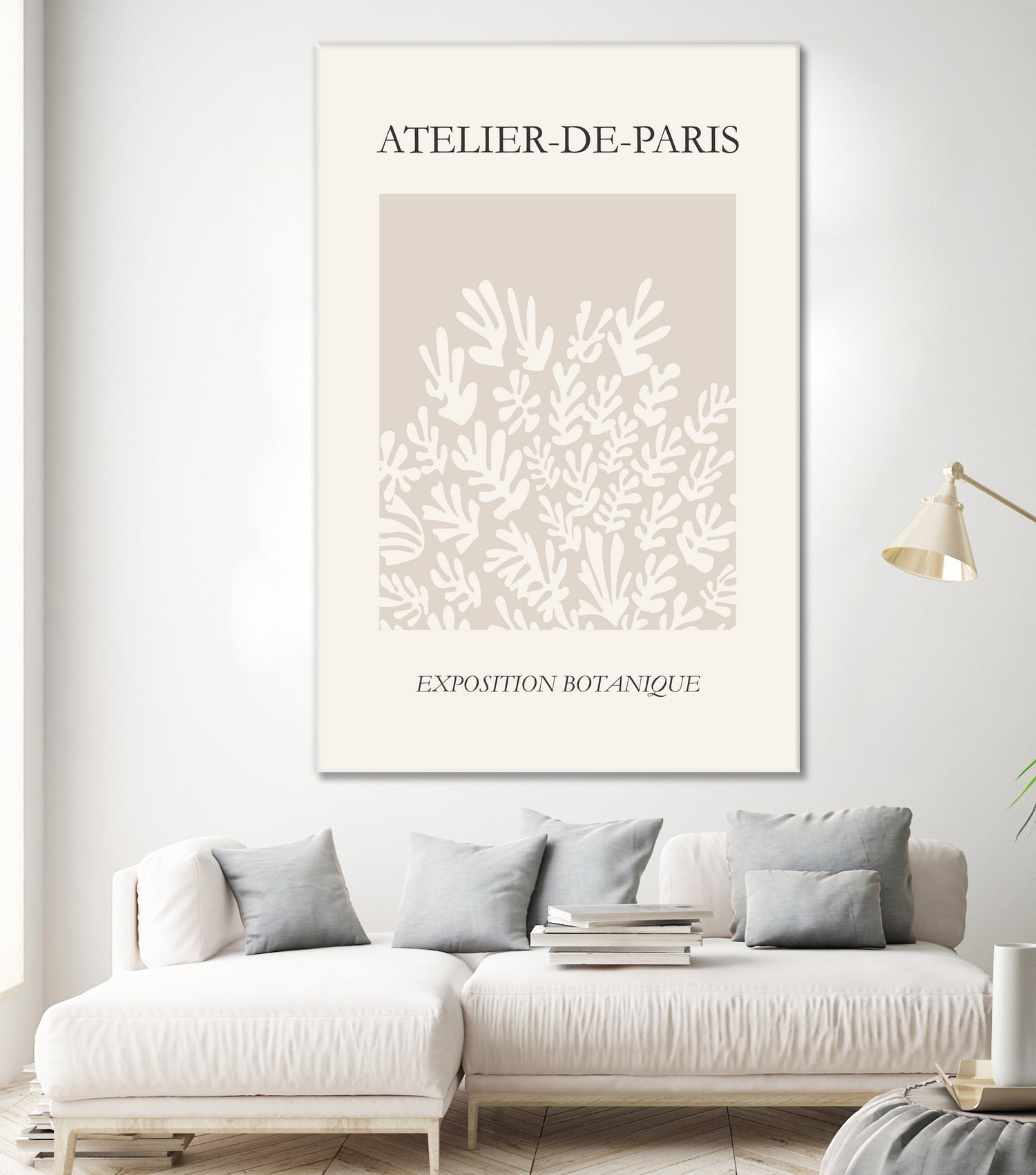 Le pouvoir des fleurs IV by M Studio on GIANT ART - beige