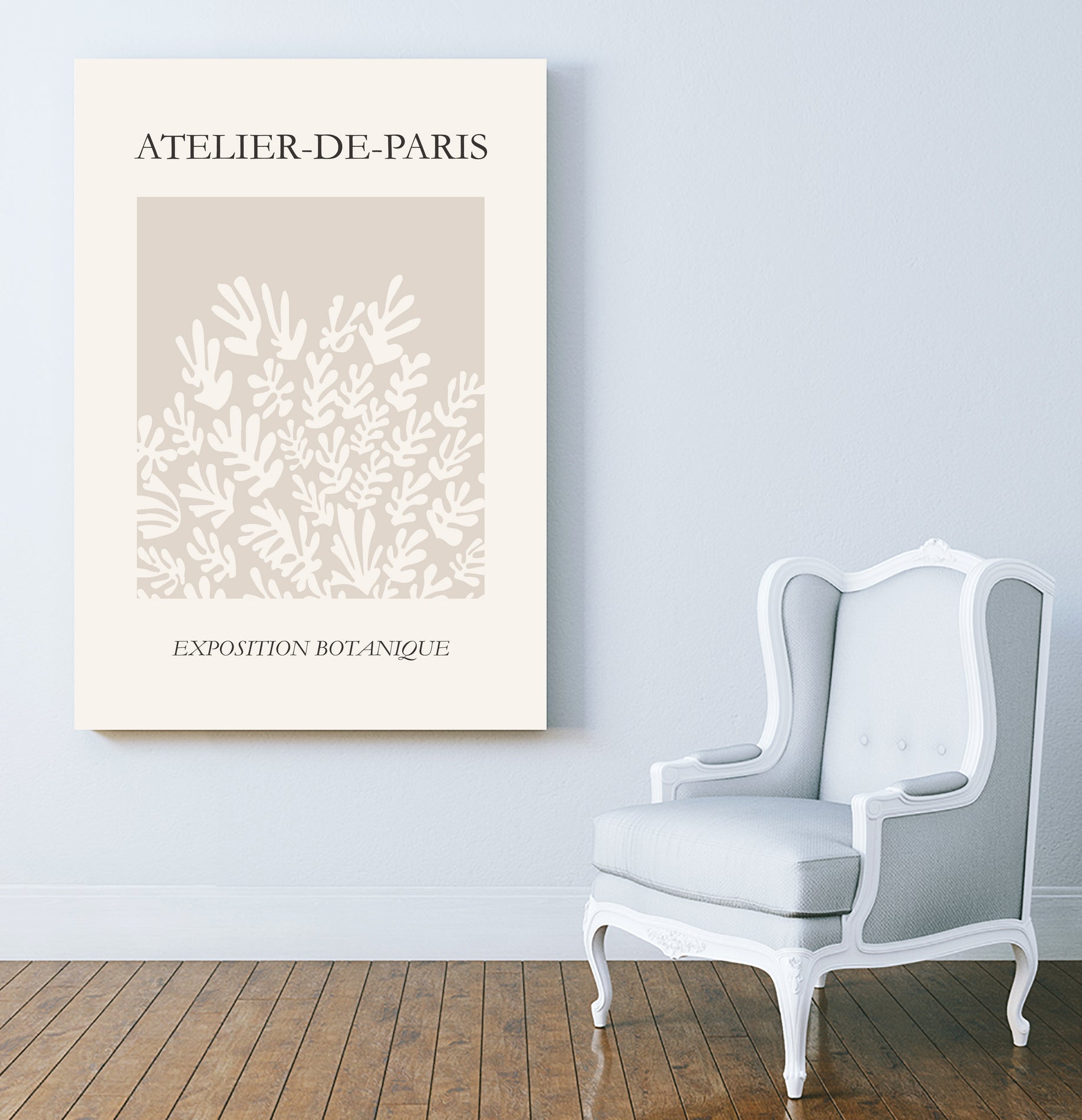 Le pouvoir des fleurs IV by M Studio on GIANT ART - beige