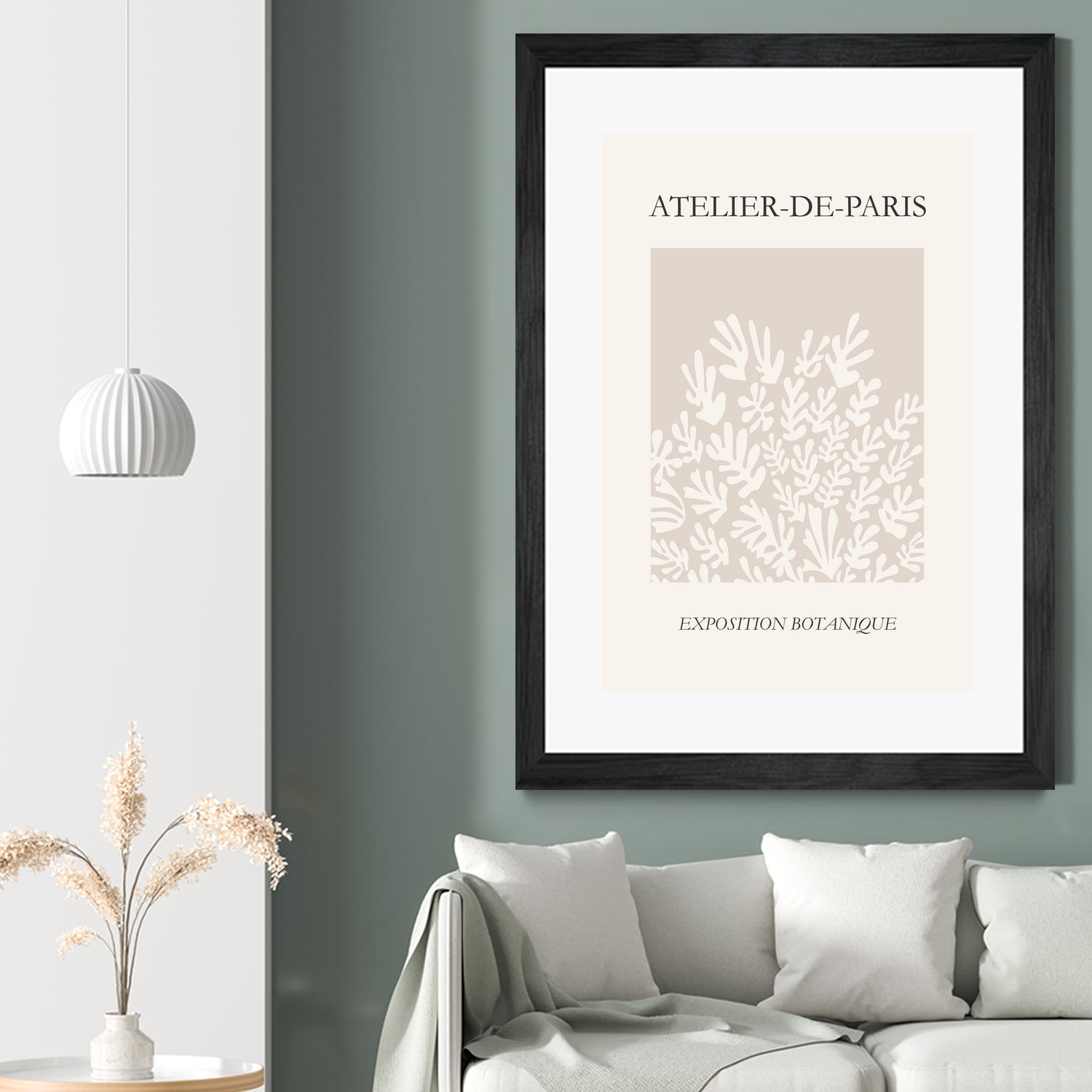 Le pouvoir des fleurs IV by M Studio on GIANT ART - beige