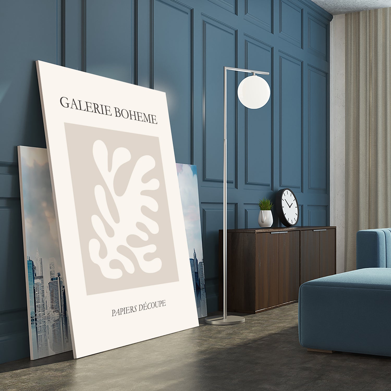 Le pouvoir des fleurs II by M Studio on GIANT ART - beige