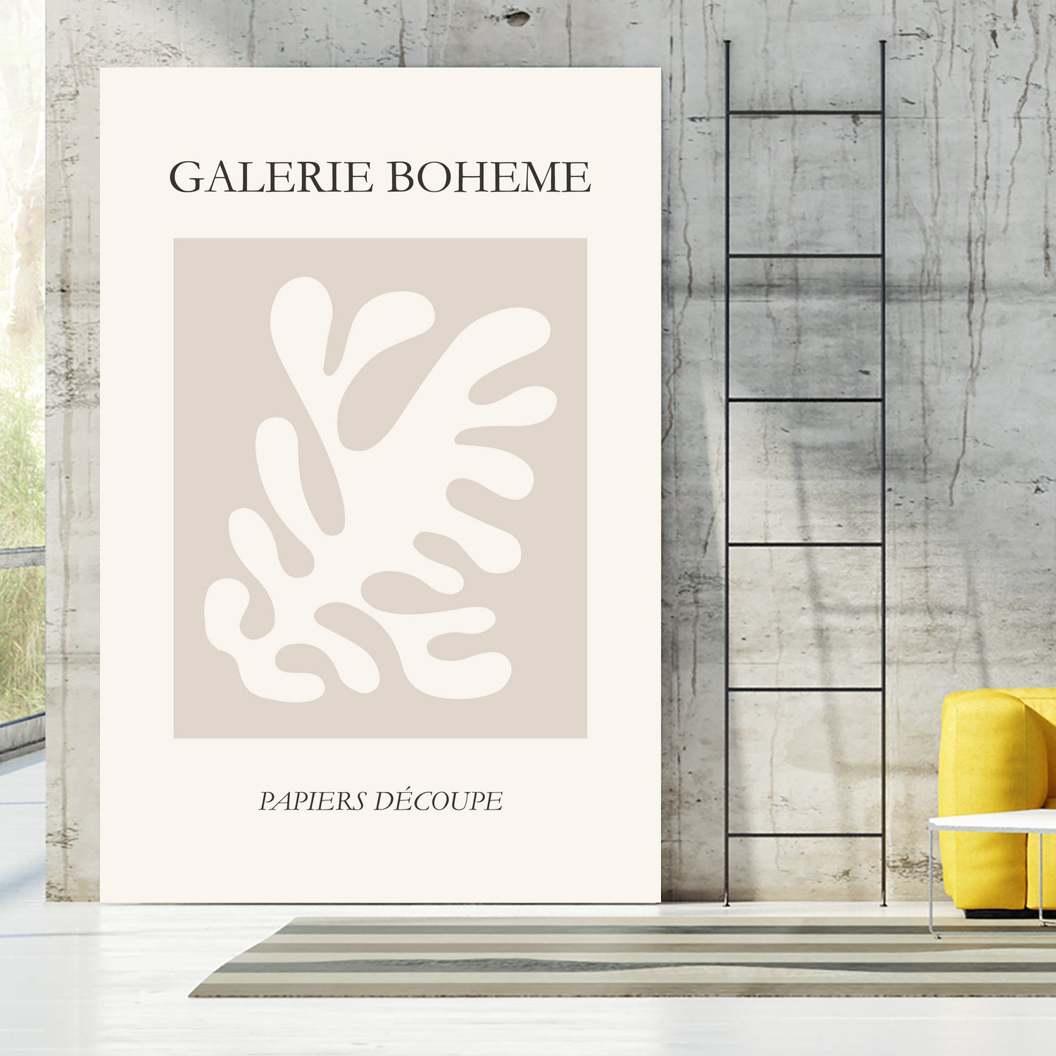 Le pouvoir des fleurs II by M Studio on GIANT ART - beige