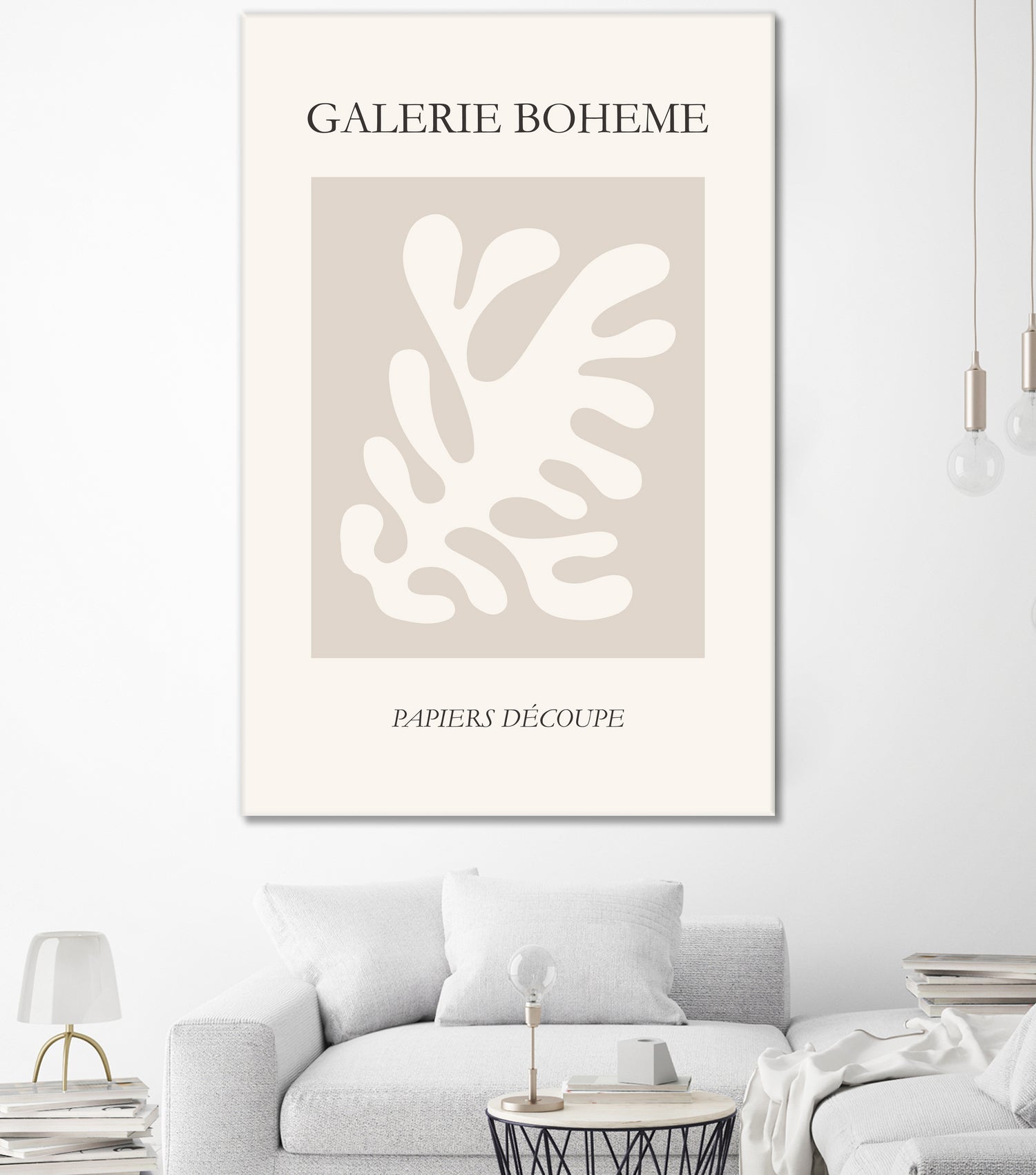 Le pouvoir des fleurs II by M Studio on GIANT ART - beige