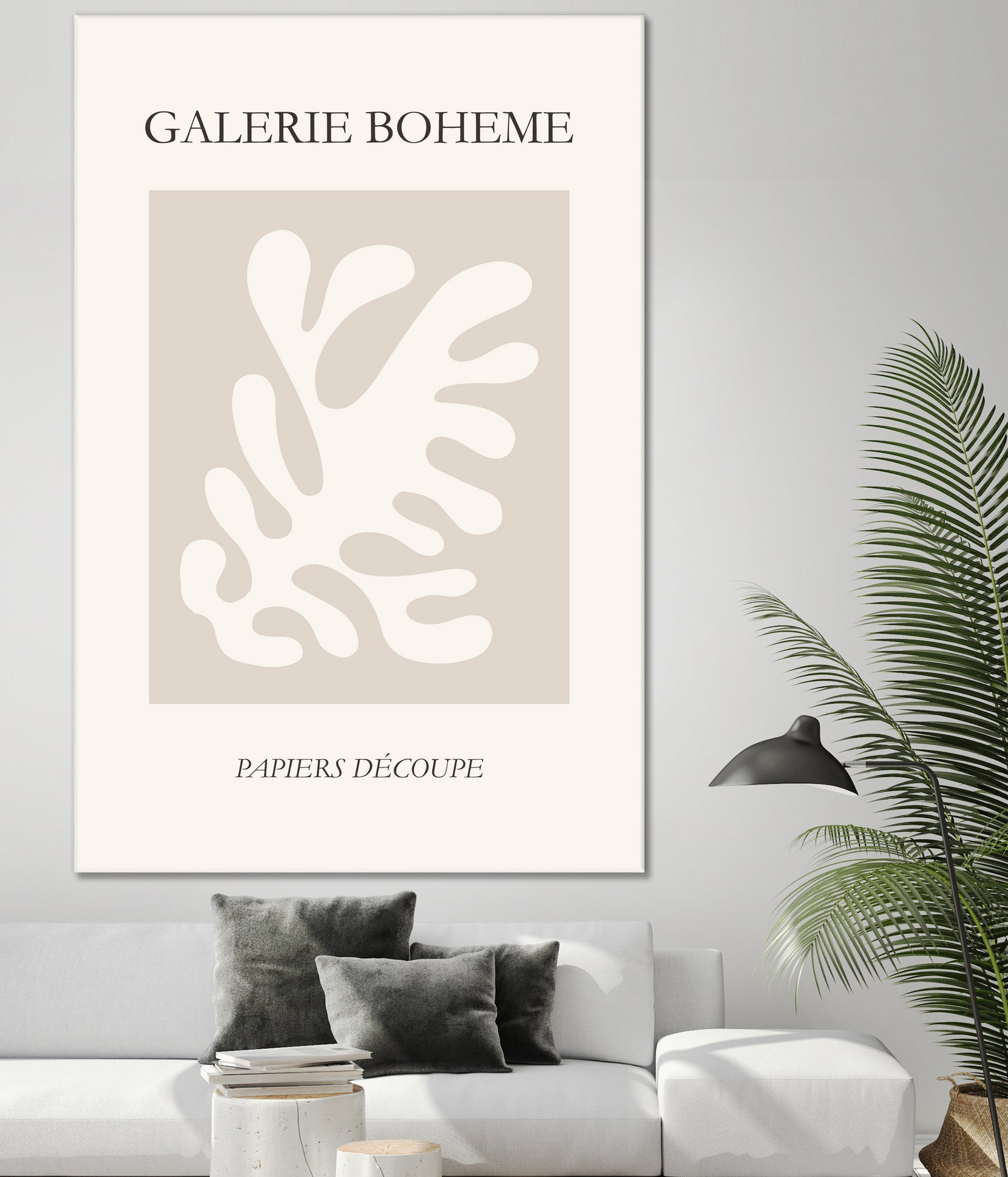 Le pouvoir des fleurs II by M Studio on GIANT ART - beige