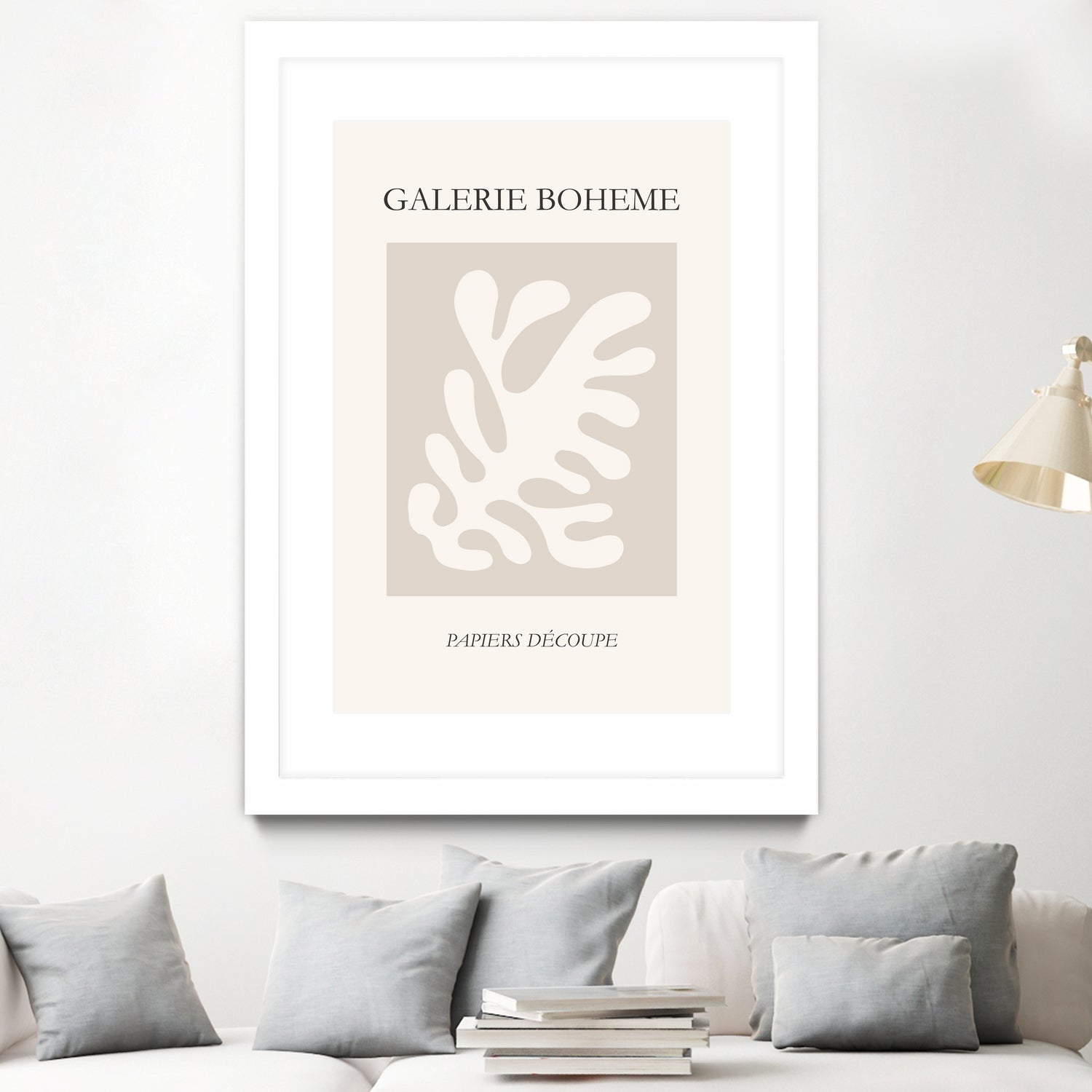 Le pouvoir des fleurs II by M Studio on GIANT ART - beige