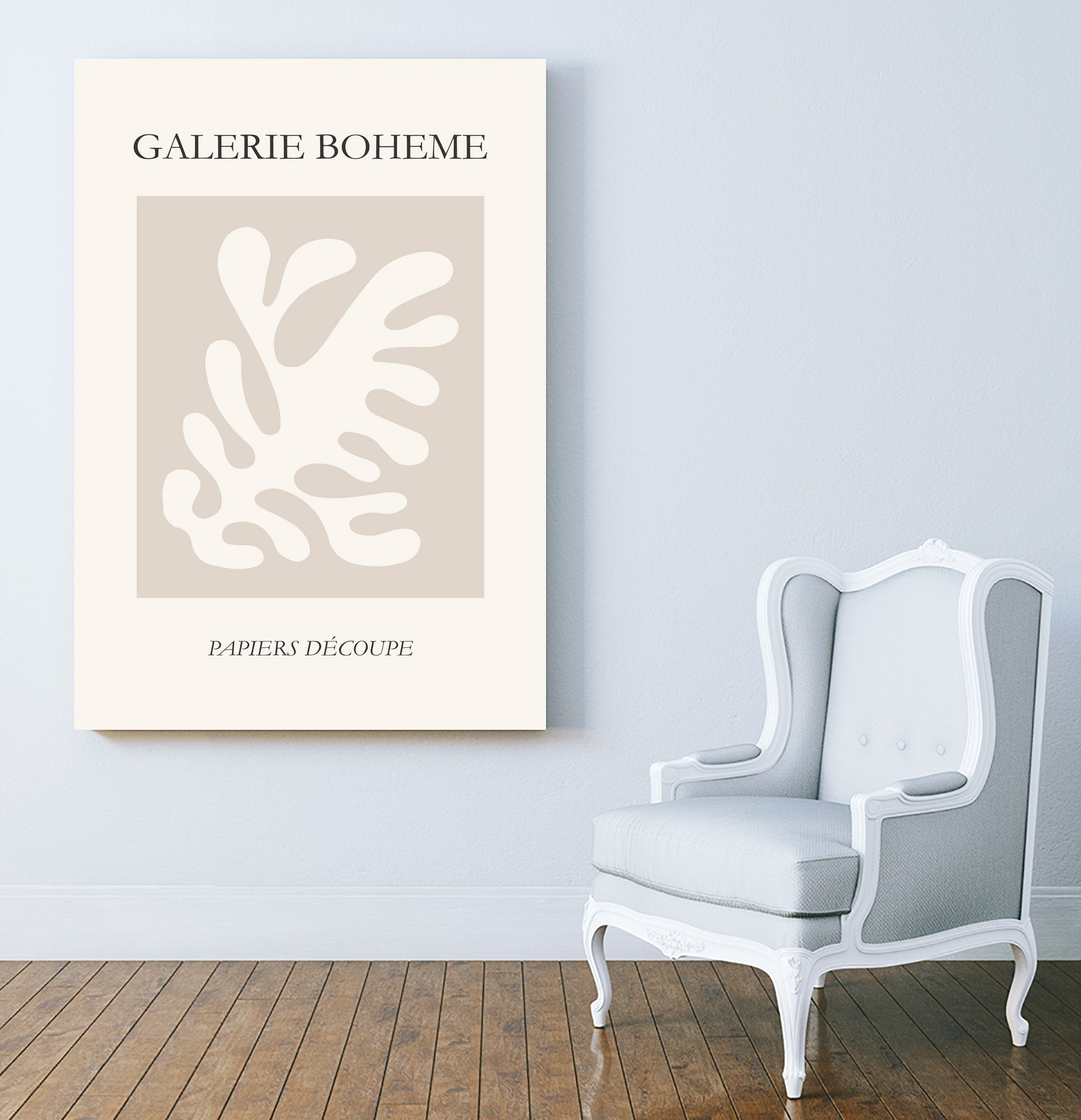 Le pouvoir des fleurs II by M Studio on GIANT ART - beige