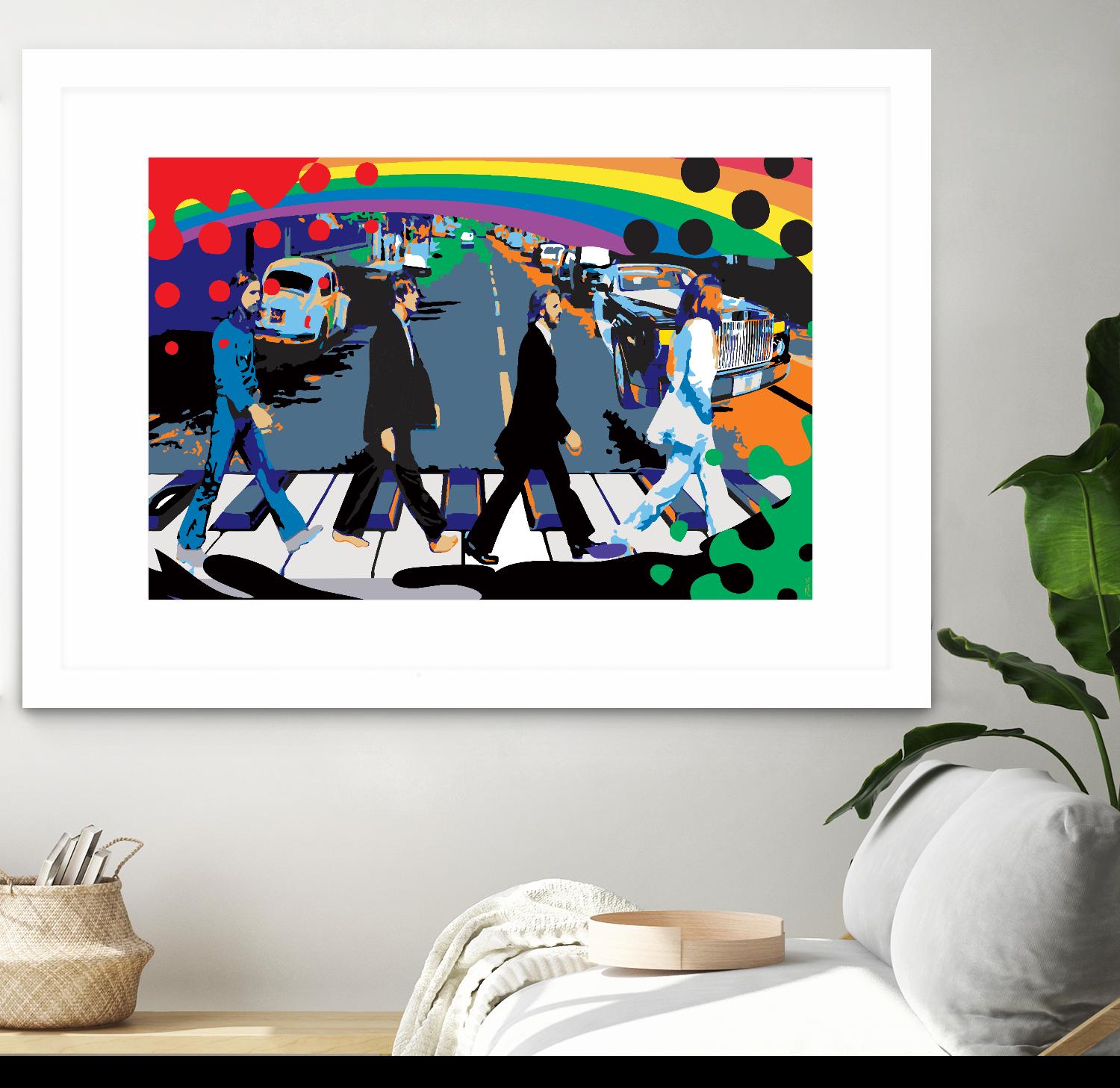 Rainbow Road by Ray Lengelé on GIANT ART - red digital john lennon