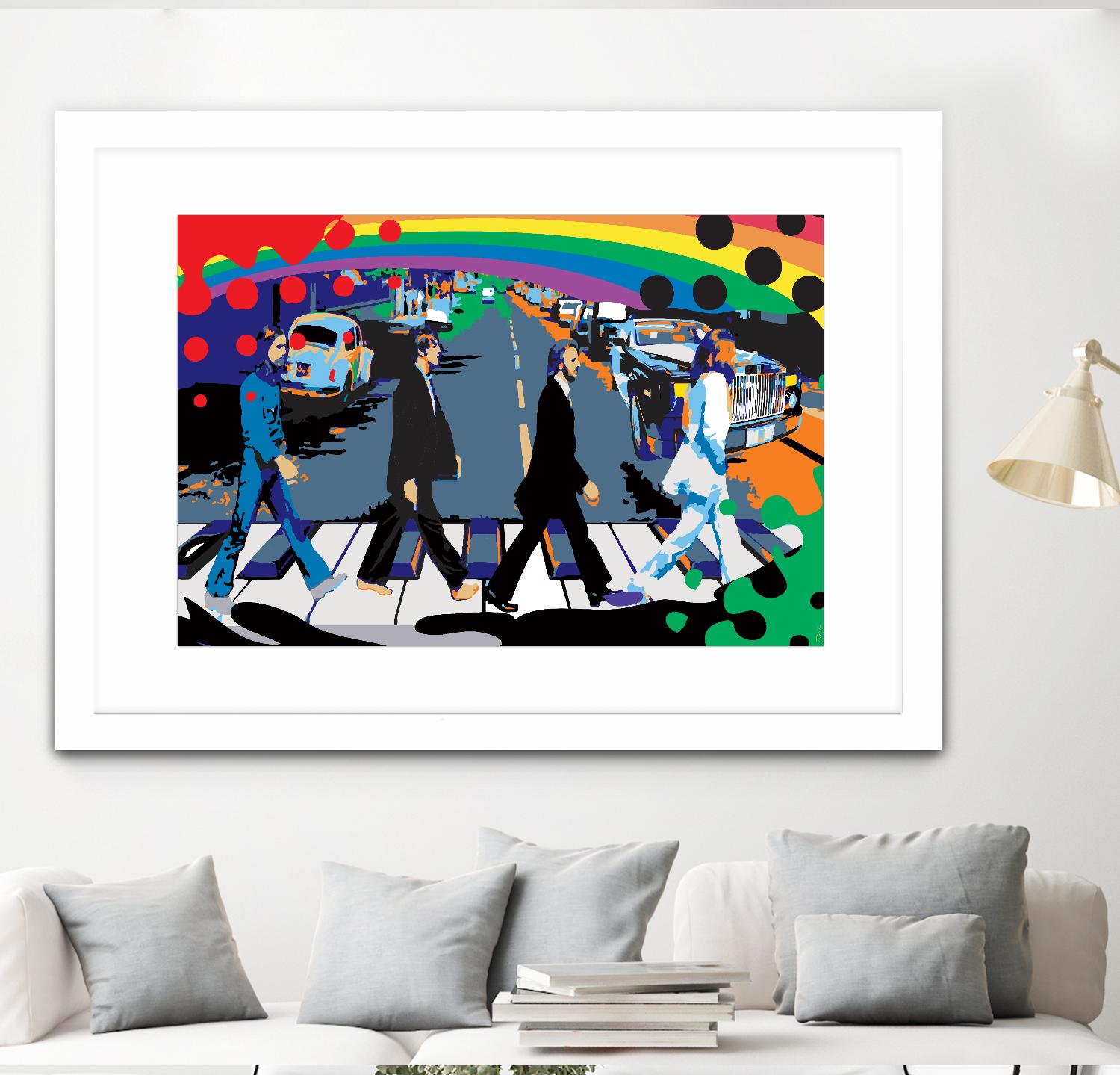 Rainbow Road by Ray Lengelé on GIANT ART - red digital john lennon