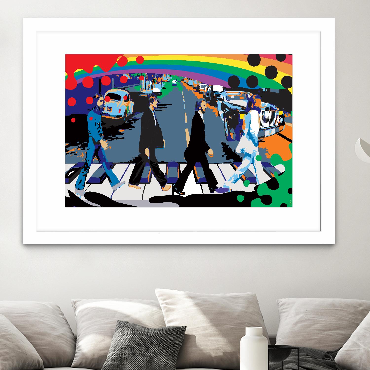 Rainbow Road by Ray Lengelé on GIANT ART - red digital john lennon