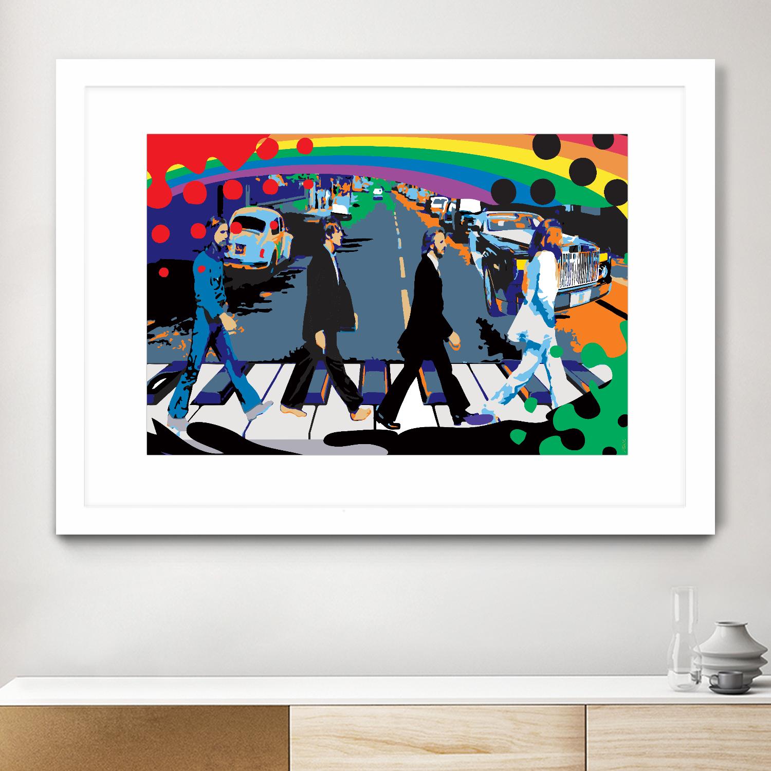Rainbow Road by Ray Lengelé on GIANT ART - red digital john lennon
