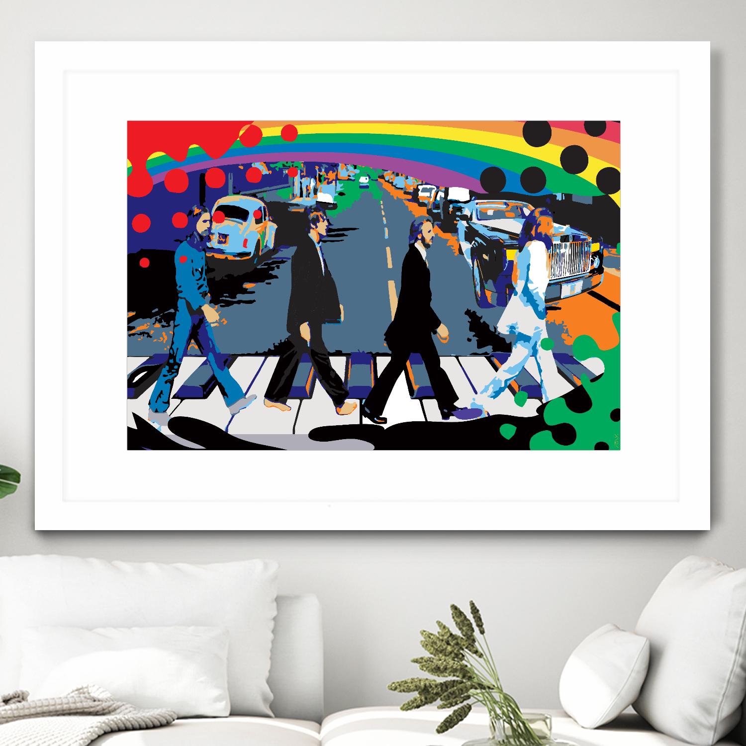 Rainbow Road by Ray Lengelé on GIANT ART - red digital john lennon
