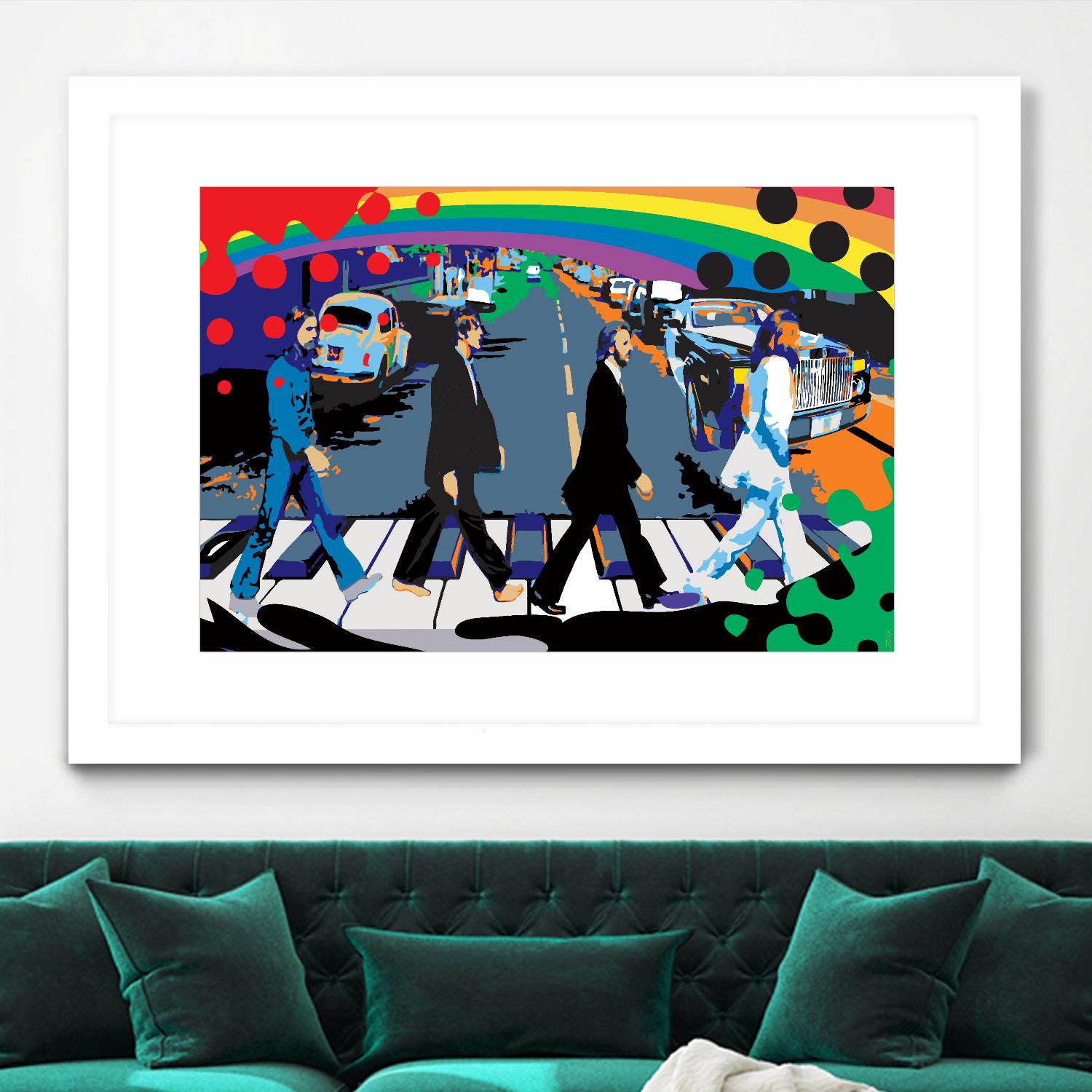 Rainbow Road by Ray Lengelé on GIANT ART - red digital john lennon