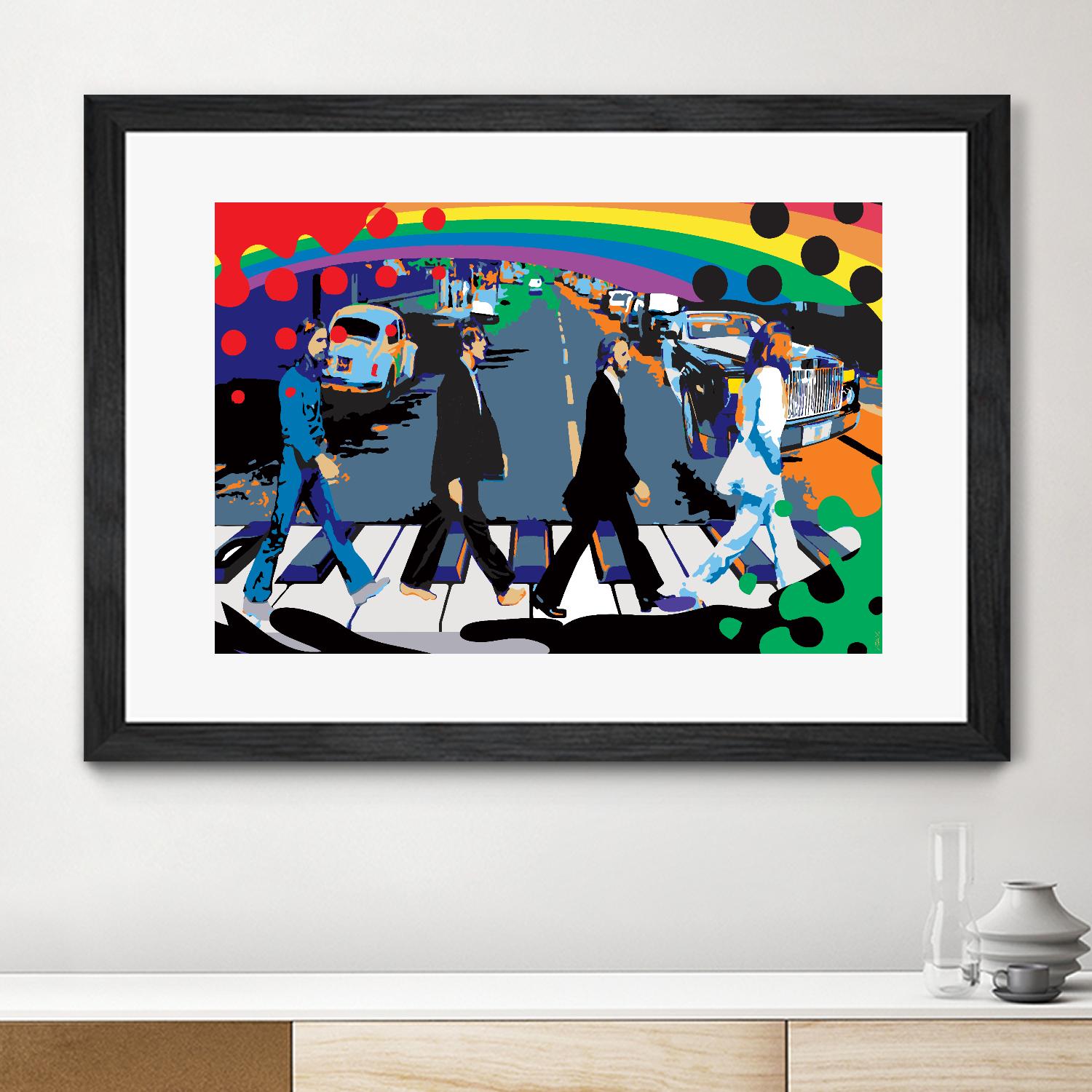 Rainbow Road by Ray Lengelé on GIANT ART - red digital john lennon