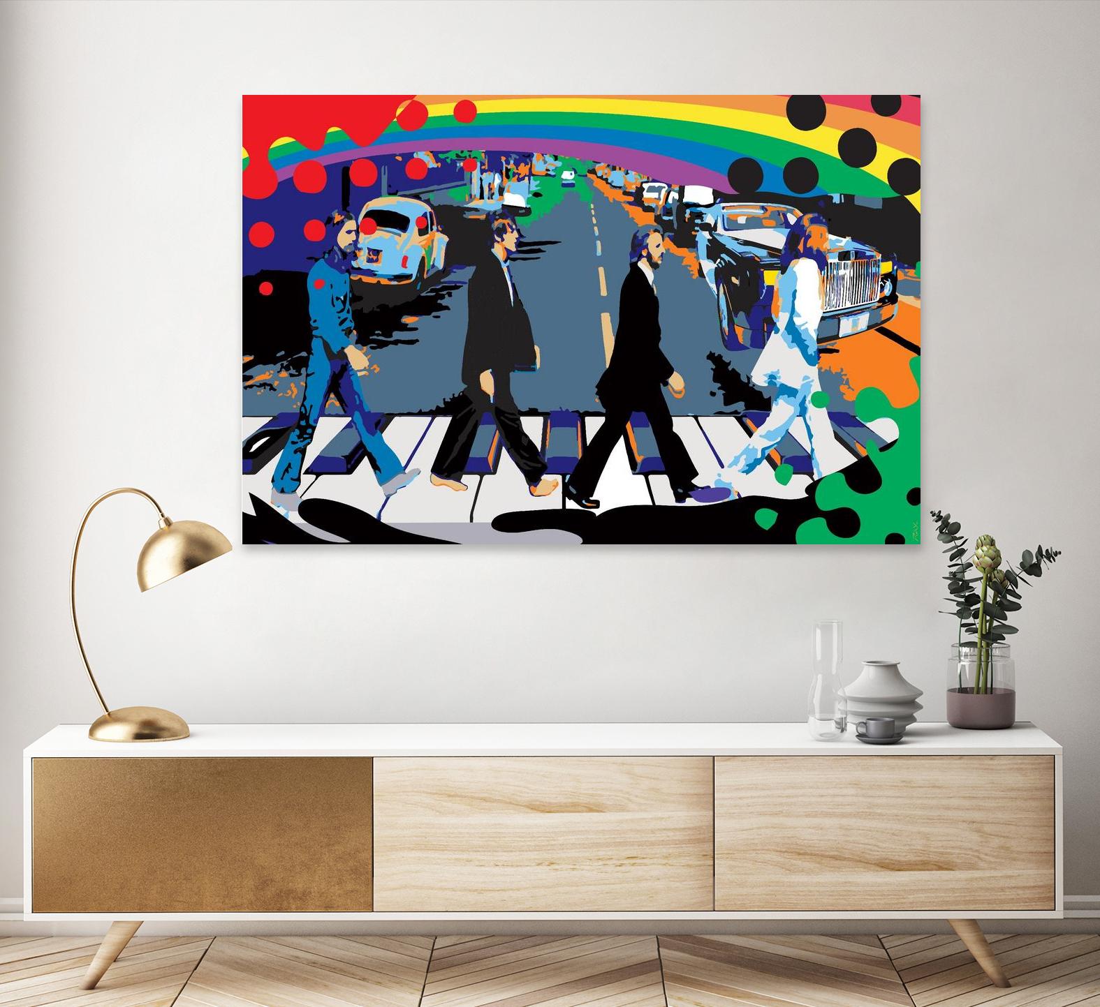 Rainbow Road by Ray Lengelé on GIANT ART - red digital john lennon