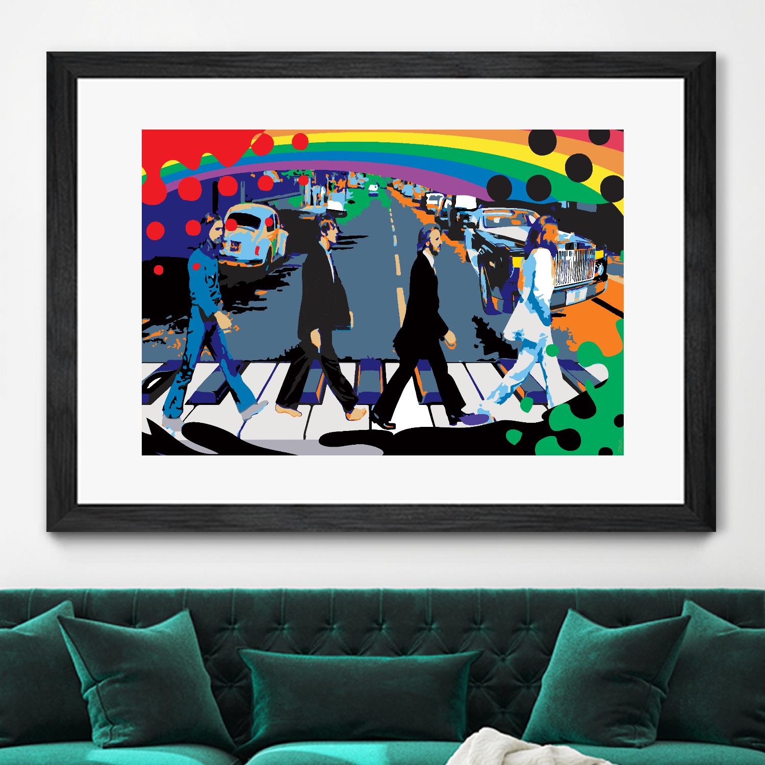 Rainbow Road by Ray Lengelé on GIANT ART - red digital john lennon