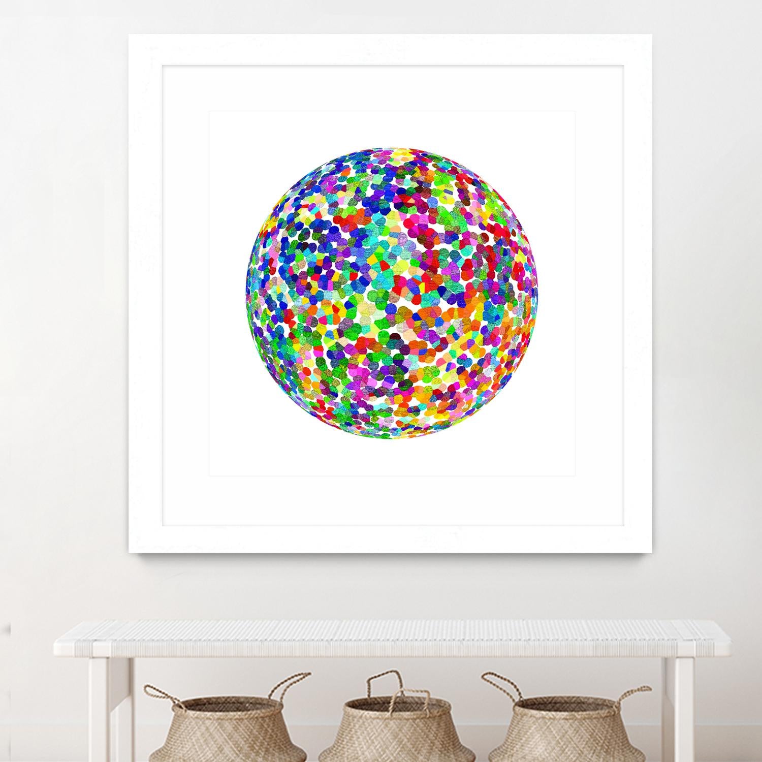 ROND - original by Celine Cimon on GIANT ART - blue abstract canadian