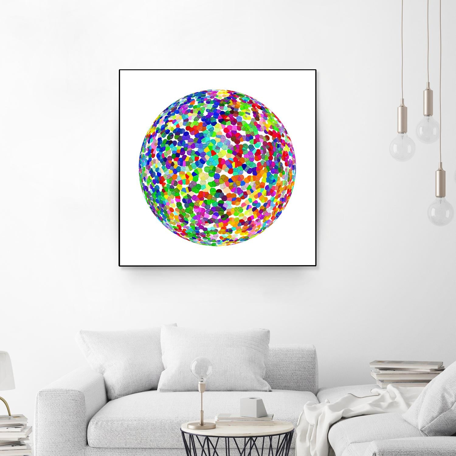 ROND - original by Celine Cimon on GIANT ART - blue abstract canadian