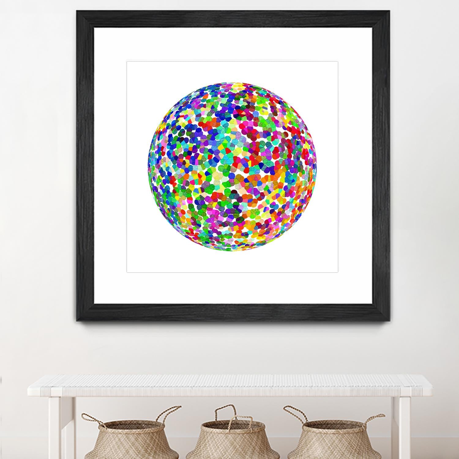 ROND - original by Celine Cimon on GIANT ART - blue abstract canadian