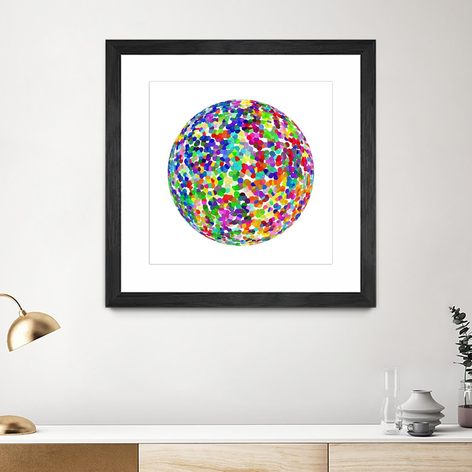 ROND - original by Celine Cimon on GIANT ART - blue abstract canadian