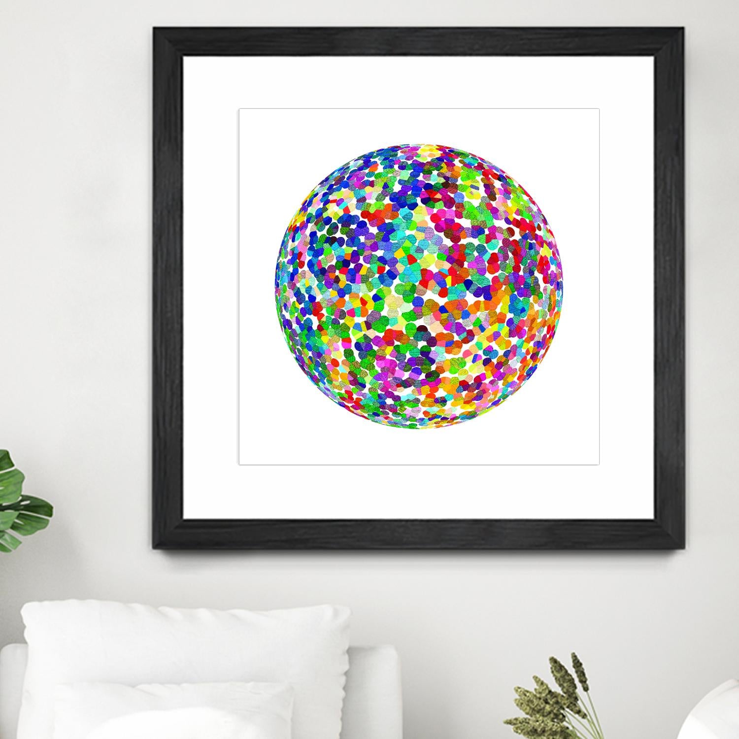 ROND - original by Celine Cimon on GIANT ART - blue abstract canadian