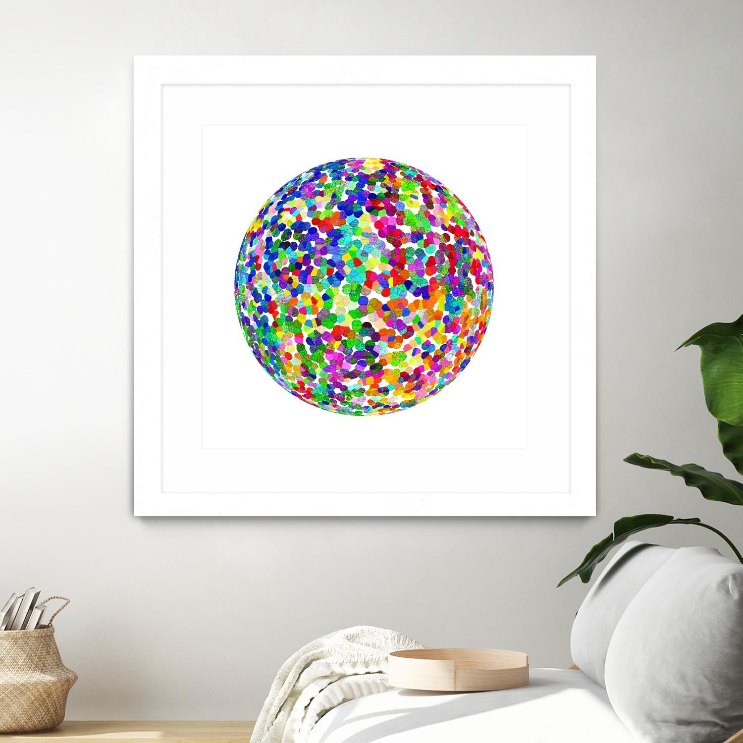 ROND - original by Celine Cimon on GIANT ART - blue abstract canadian