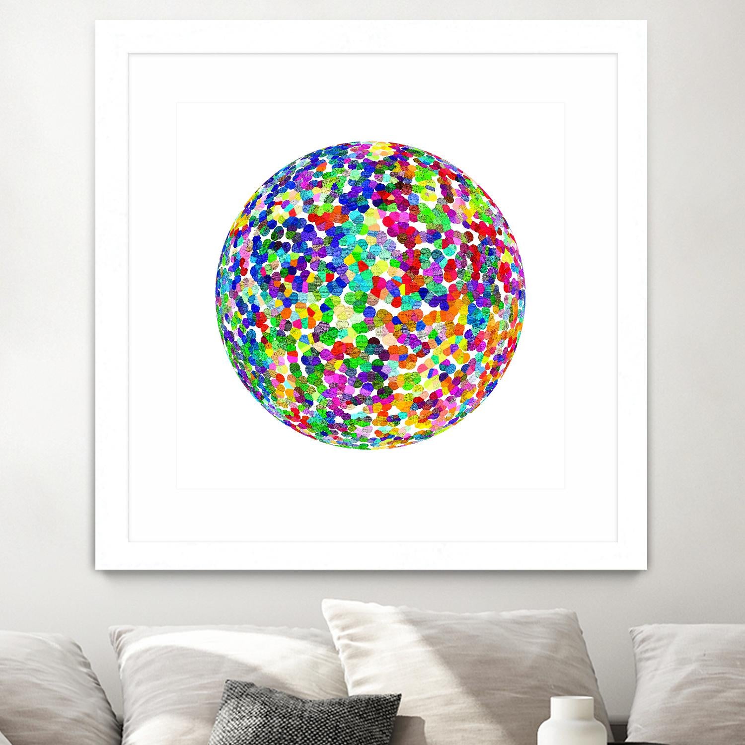 ROND - original by Celine Cimon on GIANT ART - blue abstract canadian