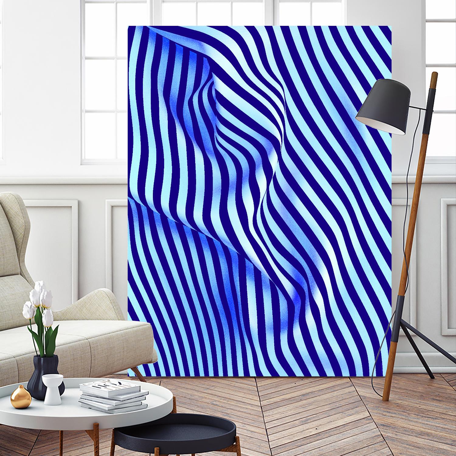 INNER ROOM - purple by Celine Cimon on GIANT ART - blue abstract canadian artist