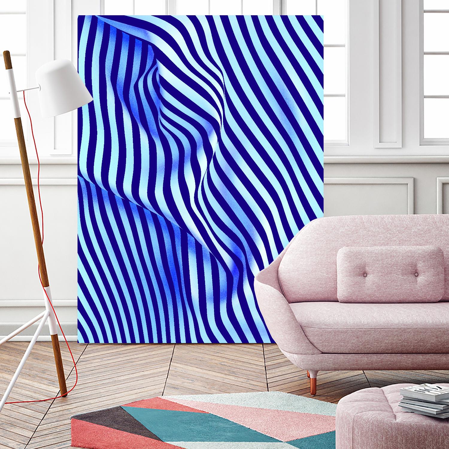 INNER ROOM - purple by Celine Cimon on GIANT ART - blue abstract canadian artist