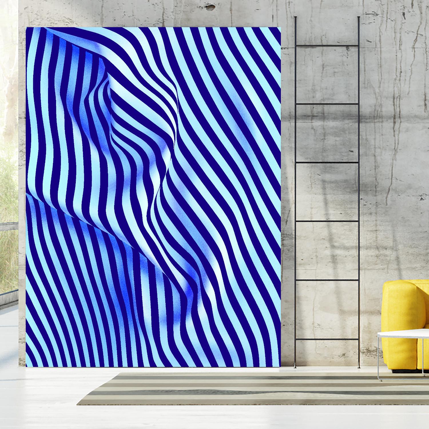 INNER ROOM - purple by Celine Cimon on GIANT ART - blue abstract canadian artist