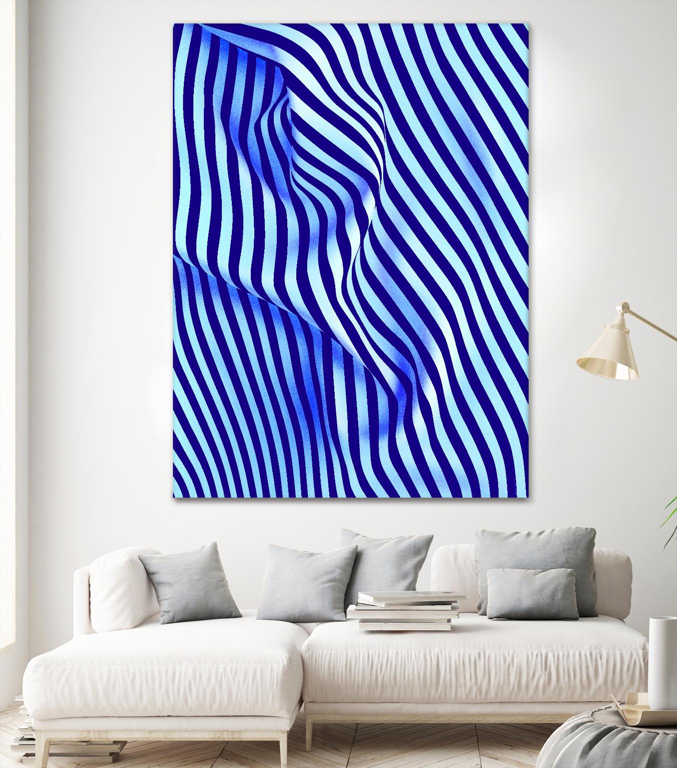 INNER ROOM - purple by Celine Cimon on GIANT ART - blue abstract canadian artist