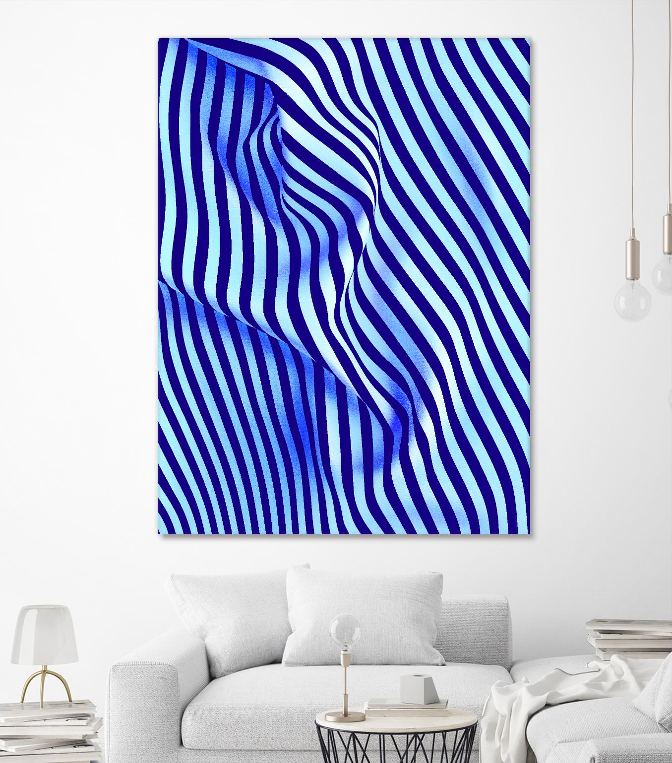 INNER ROOM - purple by Celine Cimon on GIANT ART - blue abstract canadian artist