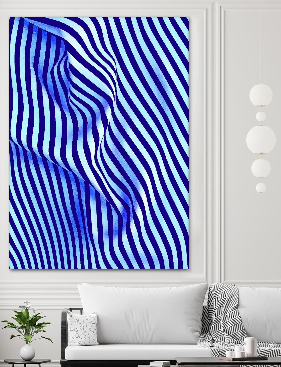 INNER ROOM - purple by Celine Cimon on GIANT ART - blue abstract canadian artist