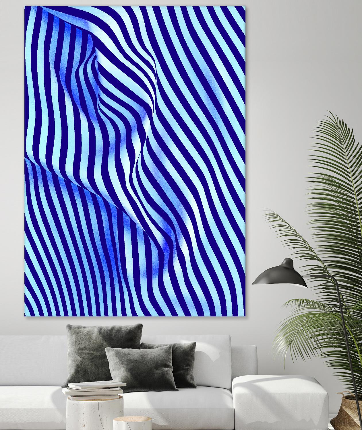 INNER ROOM - purple by Celine Cimon on GIANT ART - blue abstract canadian artist