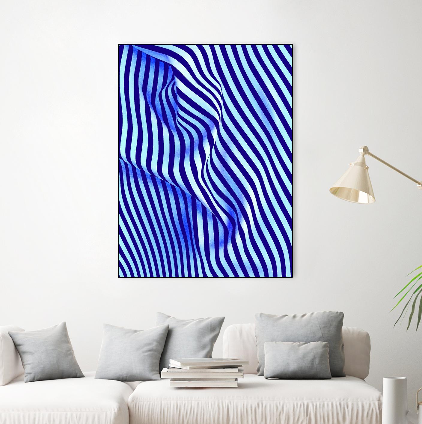 INNER ROOM - purple by Celine Cimon on GIANT ART - blue abstract canadian artist