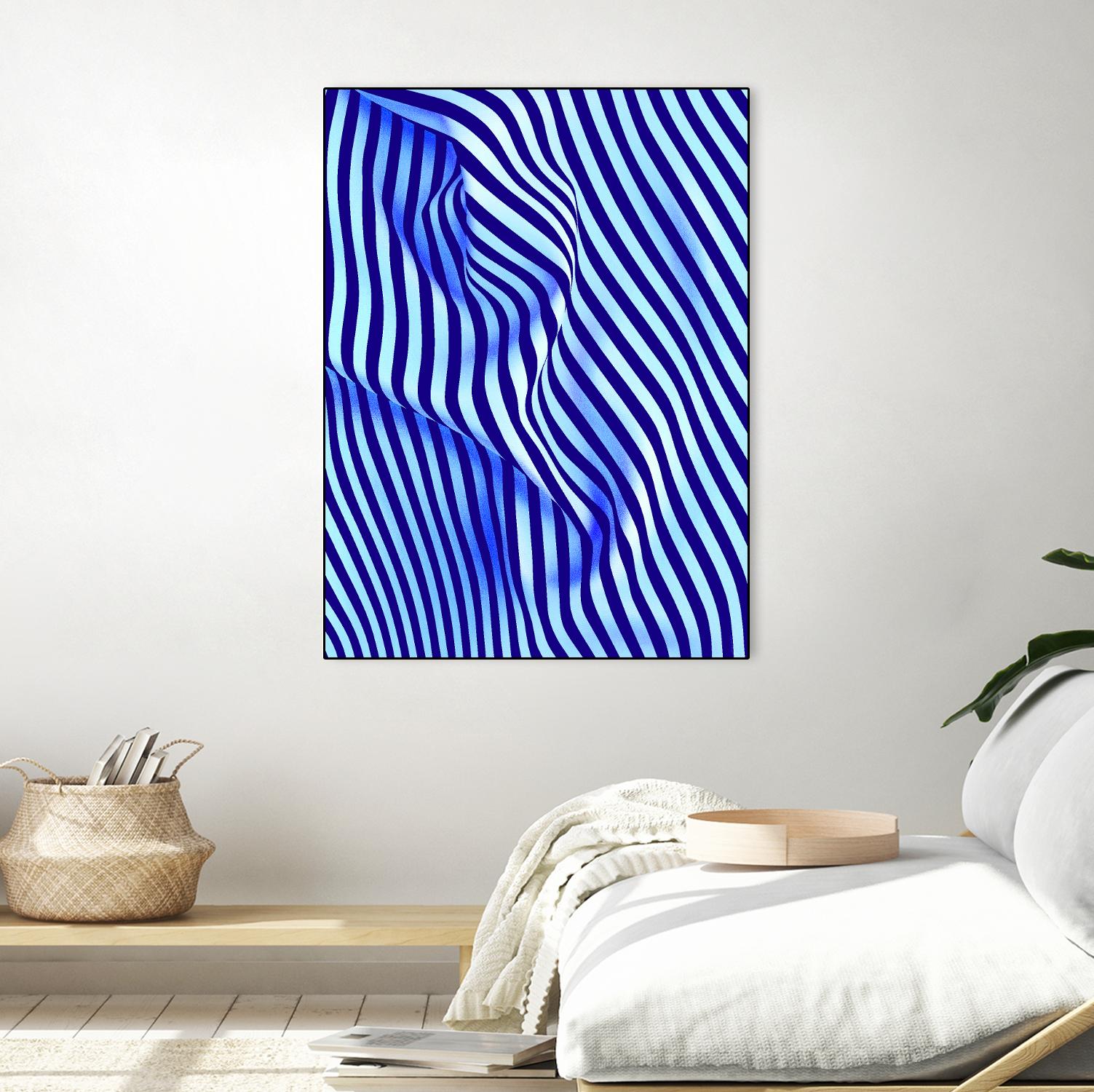 INNER ROOM - purple by Celine Cimon on GIANT ART - blue abstract canadian artist