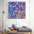 IN STAGE - bleu by Celine Cimon on GIANT ART - blue abstract canadian