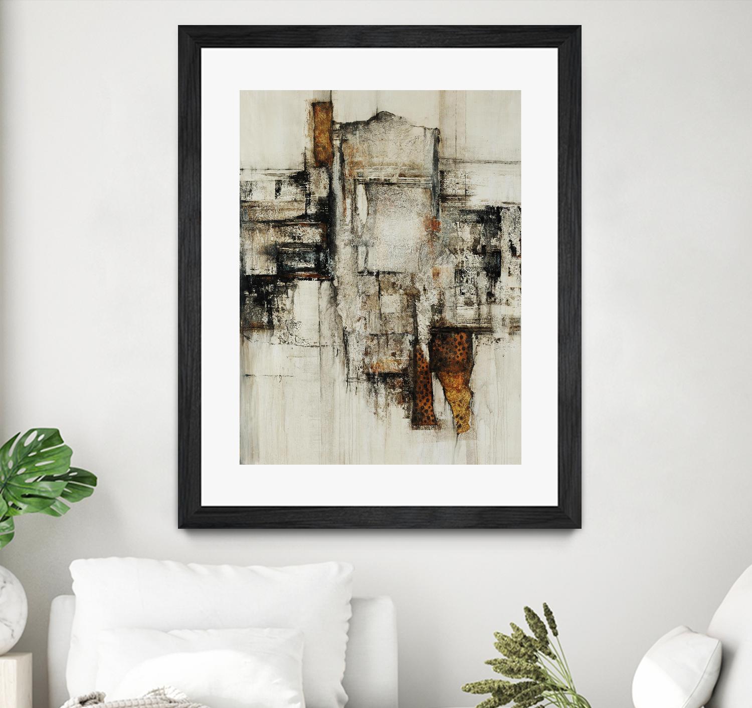 Paper Performance I by Daleno Art on GIANT ART - beige abstract abstract
