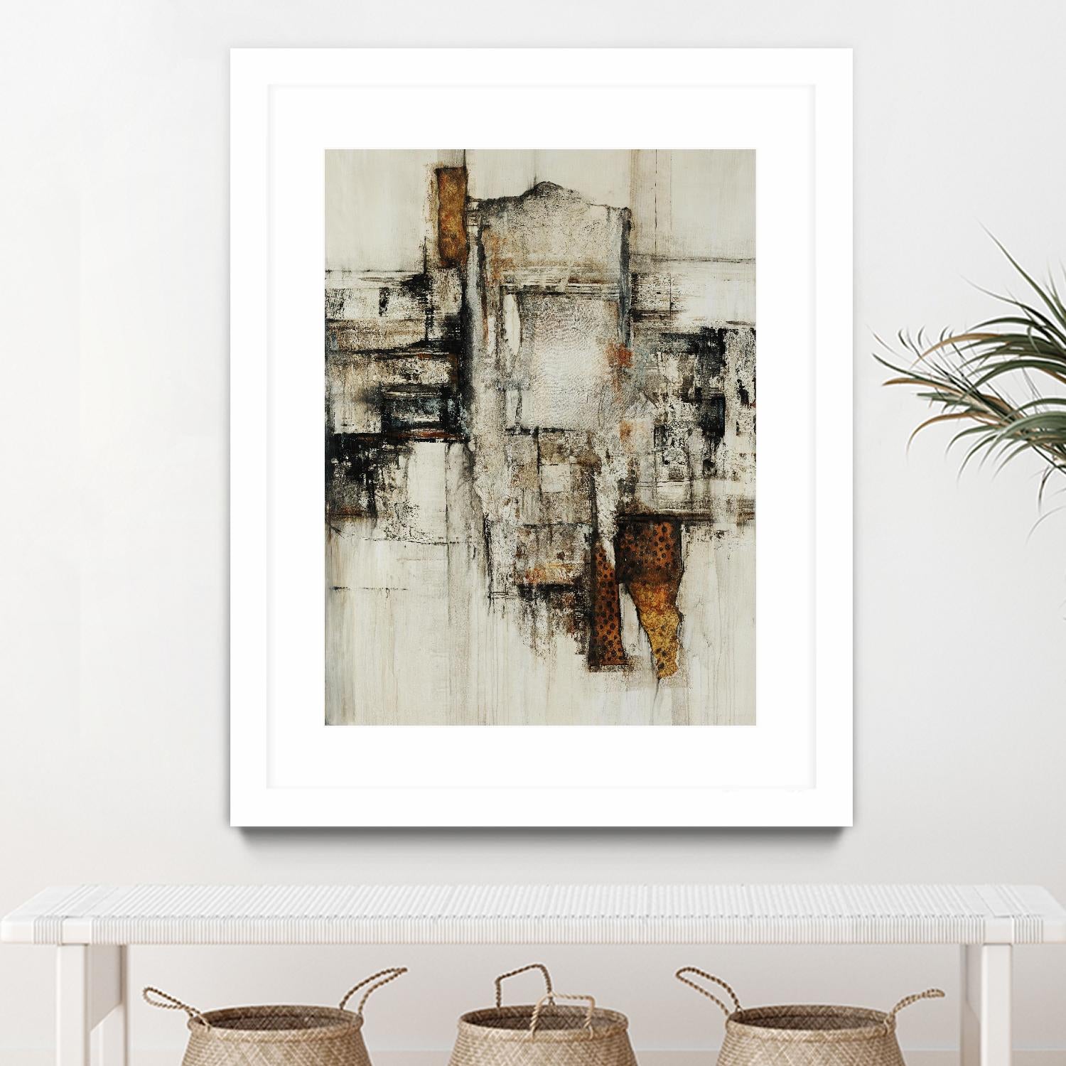 Paper Performance I by Daleno Art on GIANT ART - beige abstract abstract