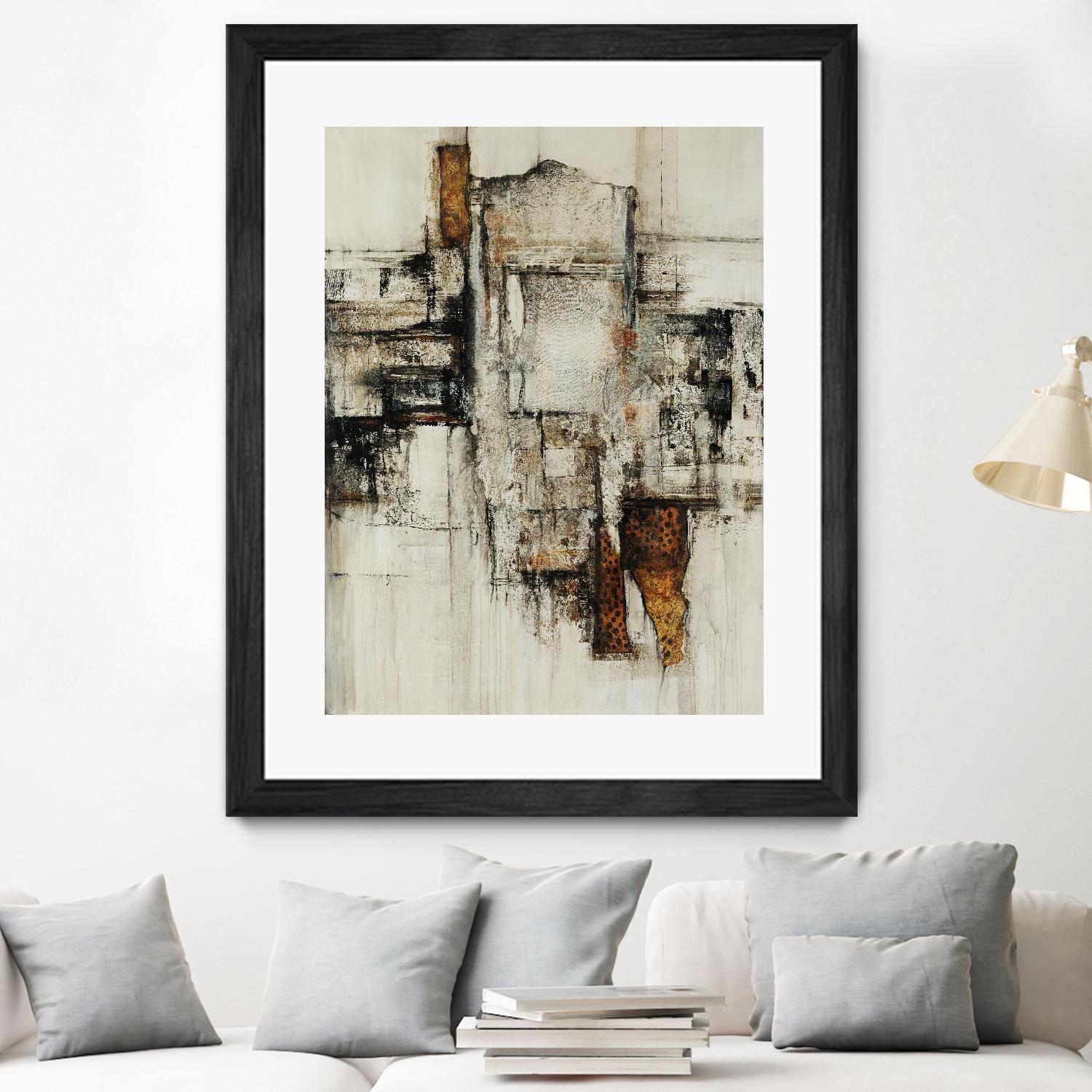 Paper Performance I by Daleno Art on GIANT ART - beige abstract abstract