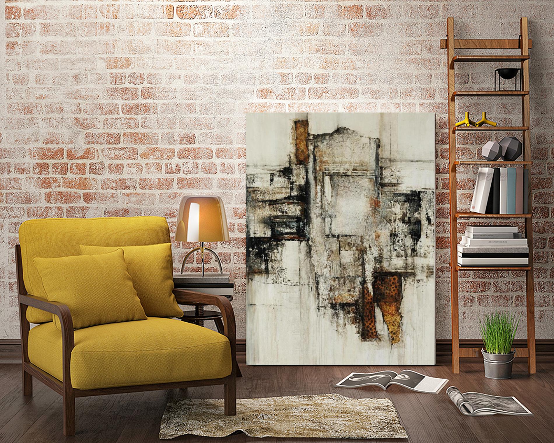 Paper Performance I by Daleno Art on GIANT ART - beige abstract abstract