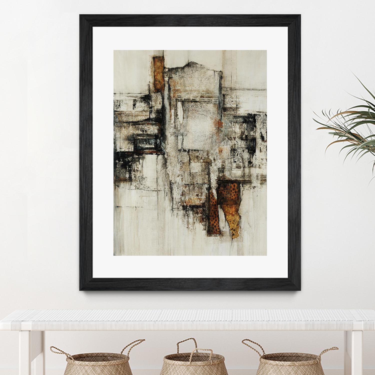 Paper Performance I by Daleno Art on GIANT ART - beige abstract abstract