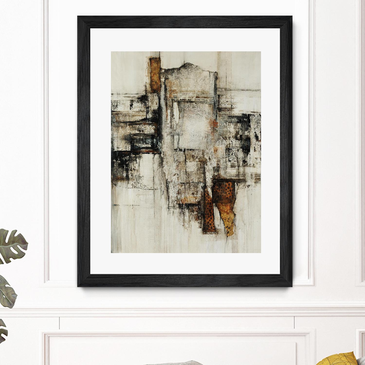 Paper Performance I by Daleno Art on GIANT ART - beige abstract abstract