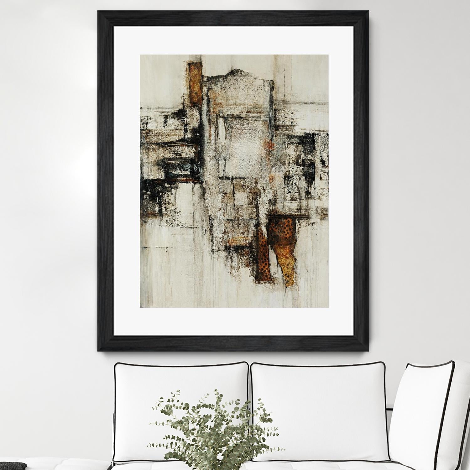 Paper Performance I by Daleno Art on GIANT ART - beige abstract abstract