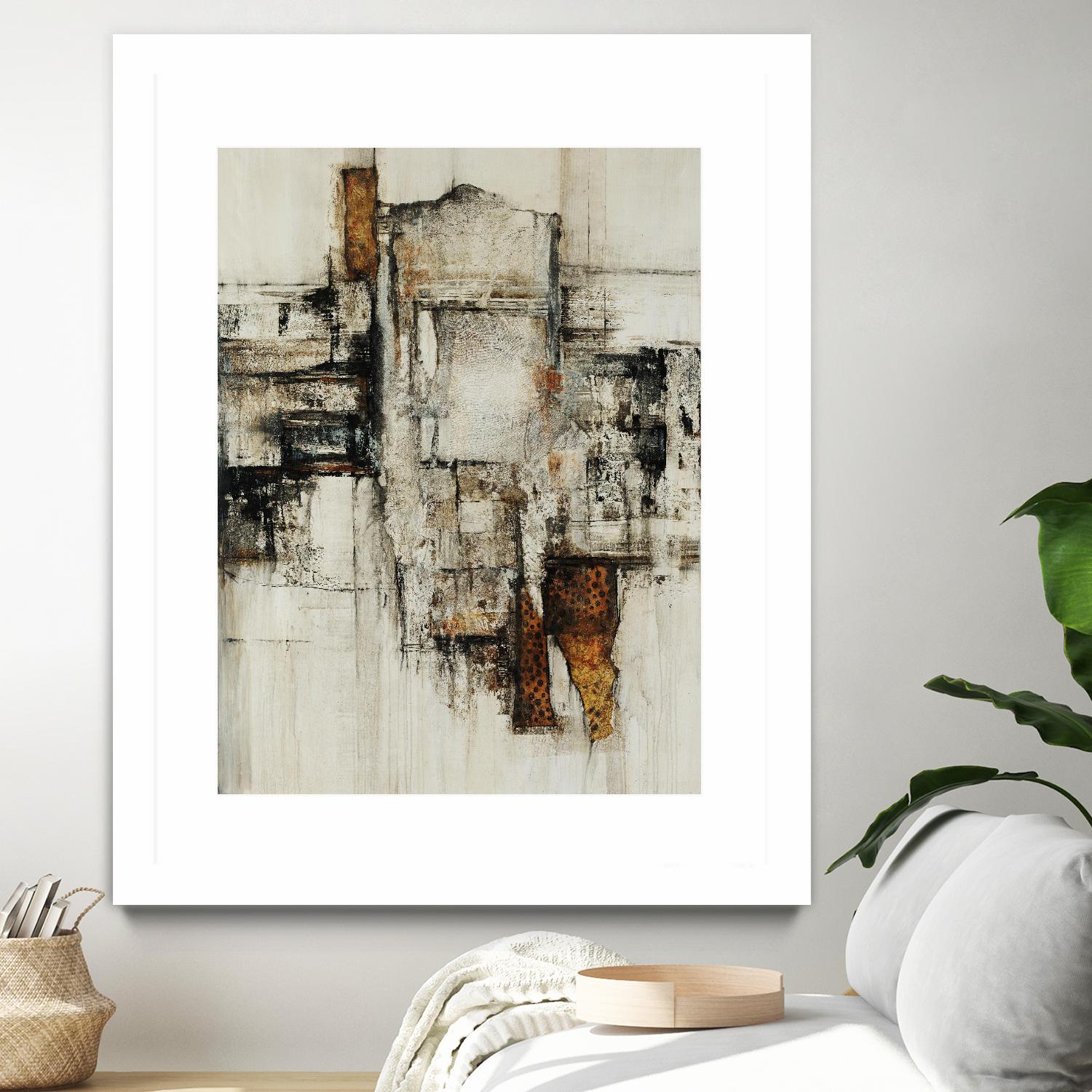 Paper Performance I by Daleno Art on GIANT ART - beige abstract abstract