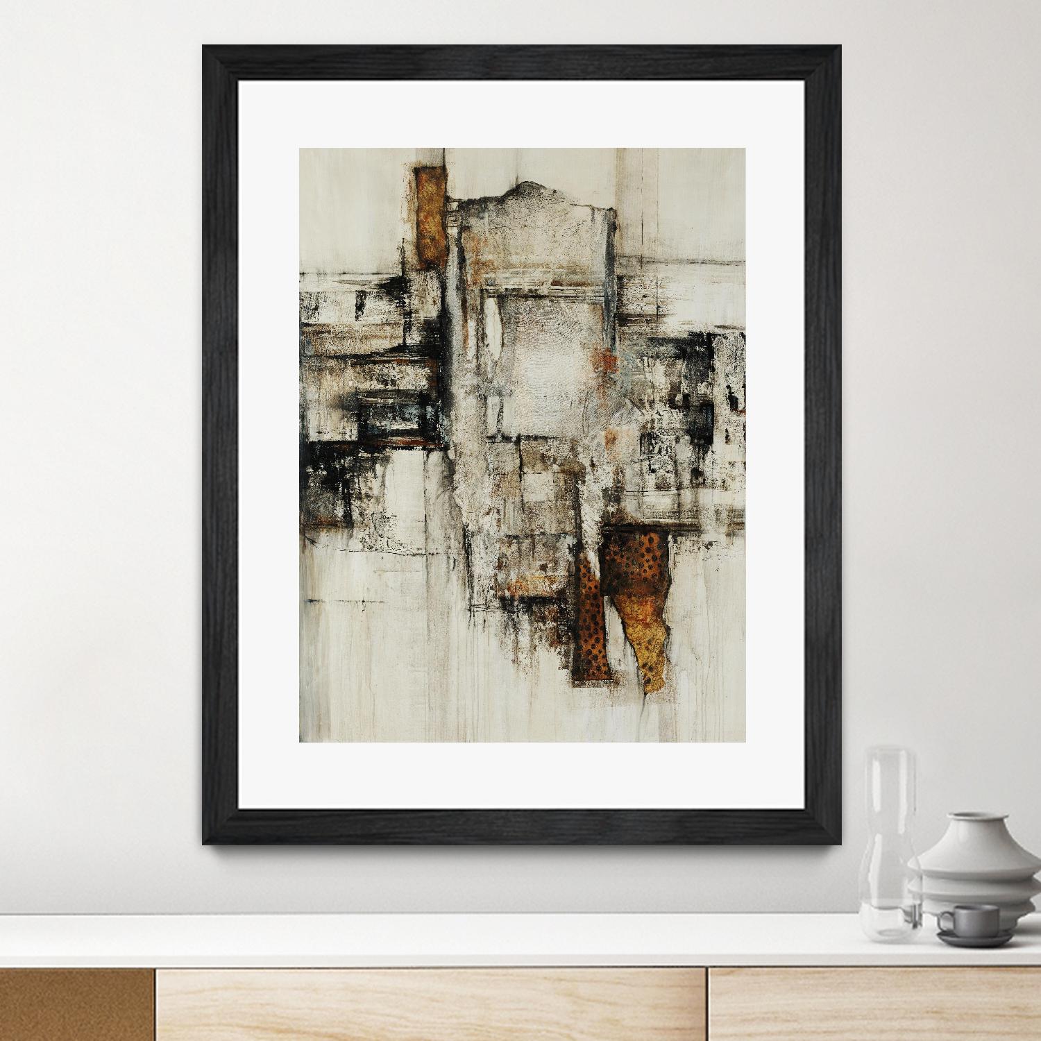 Paper Performance I by Daleno Art on GIANT ART - beige abstract abstract