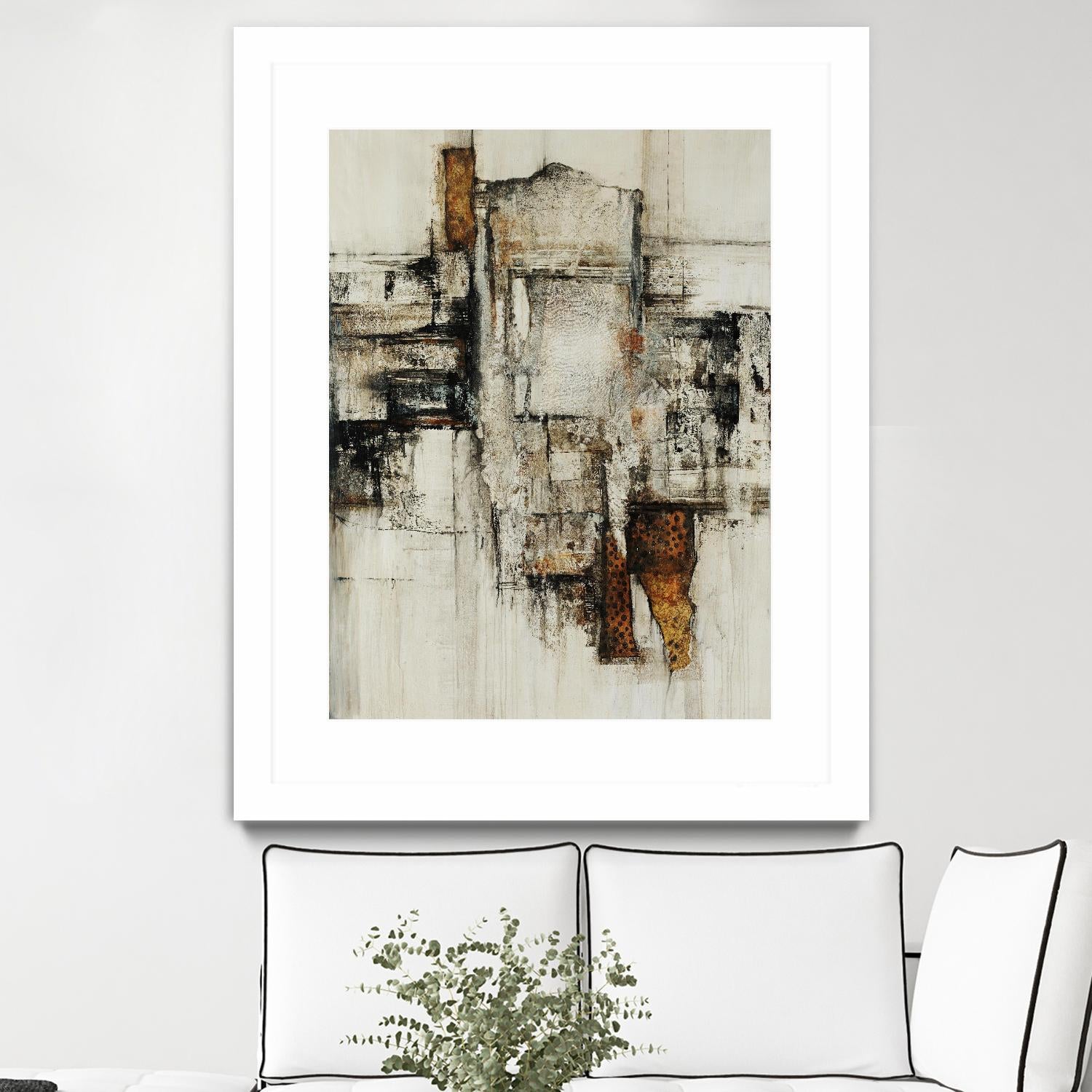 Paper Performance I by Daleno Art on GIANT ART - beige abstract abstract