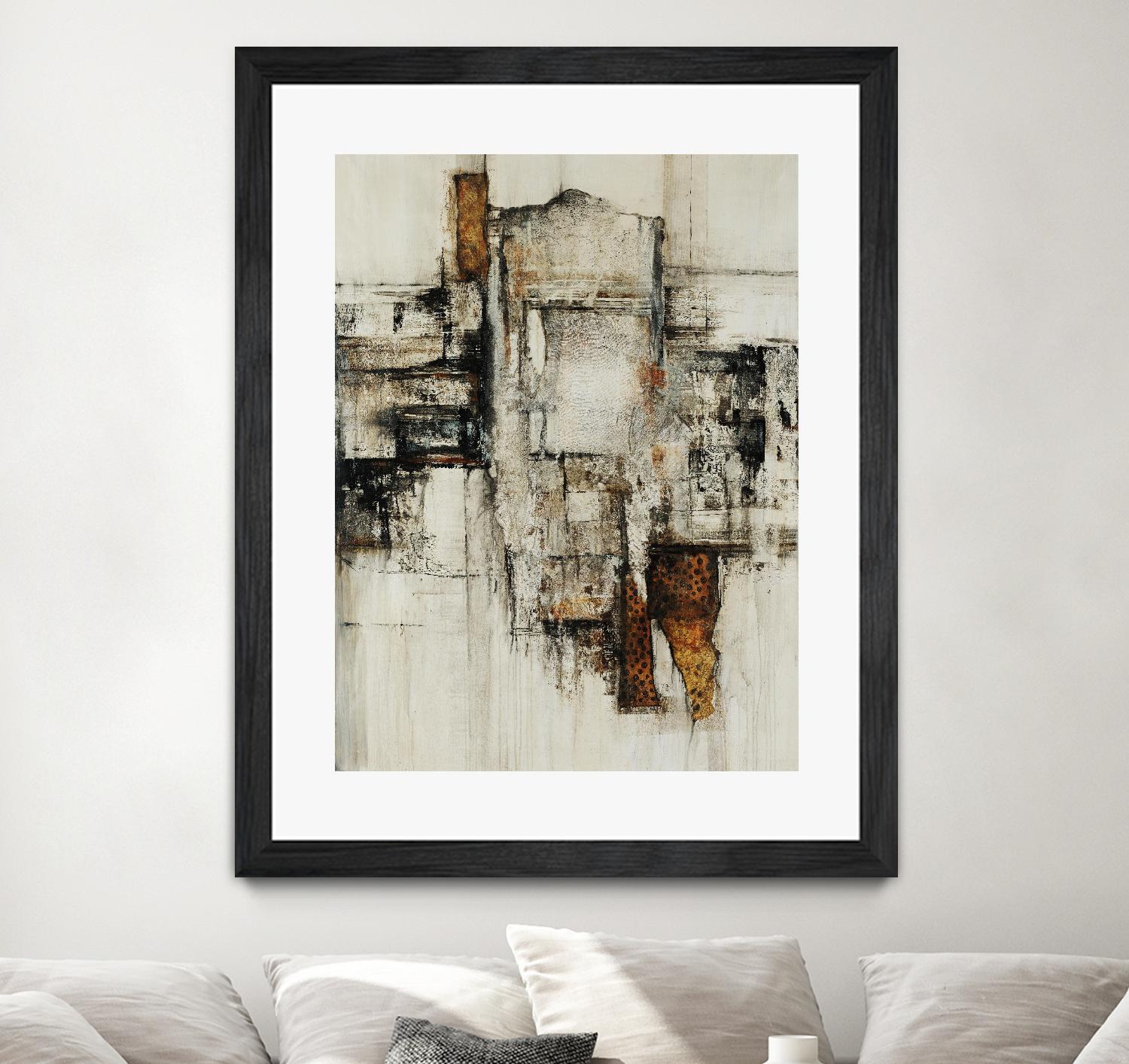 Paper Performance I by Daleno Art on GIANT ART - beige abstract abstract